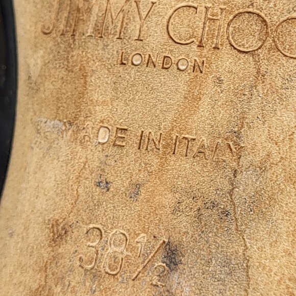 Jimmy Choo Black Patent Leather Pointed Toe Pumps - Picture 12 of 16